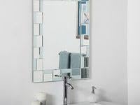 Beveled Glass Wall Vanity Mirror 31.5 Inchx23.6 Inch Silver