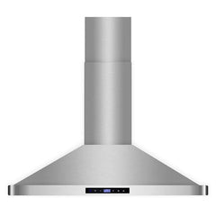 COS-63190S 36 in. Vista Collection 380 CFM Ducted Wall Mount Range Hood, Touch Controls, LED Lights, Stainless Steel