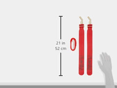 Flag-a-Tag Sonic Boom Flag Belts, Scarlet, 42-inch (One Dozen)