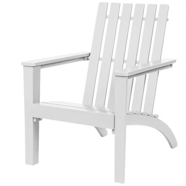 A white wooden chair with armrests and legs, showcasing a simple and elegant design suitable for various interiors.