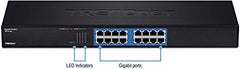 TRENDnet TEG-S16G 16-Port Unmanaged Gigabit Switch, Rack Mountable