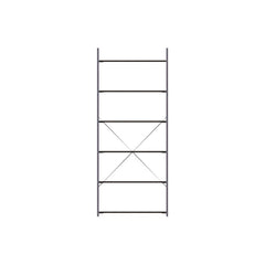 Modern ?Freestanding Bookcases in Wood and Steel with Durable Non-Scratch Shelves, Levelling Feet, for Office, Library, Study Room, Living Room, 15.75 x 33 x 79 in., Brown