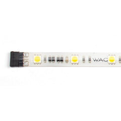 A white LED strip featuring the acronym WAC illuminated on its surface.