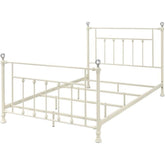Comet Metal Frame Full Bed in White