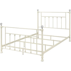 Comet Metal Frame Full Bed in White