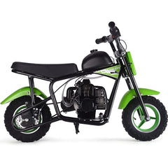 49cc Mini Dirt Bike, Gas Powered 2-Stroke Engine, Black and Green