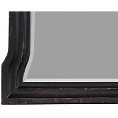 Chelmsford Contemporary Wooden Frame Dresser Mirror in Antique Black