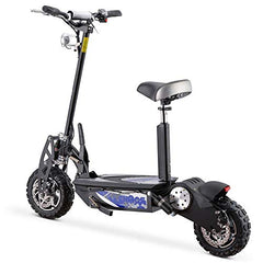 MotoTec Chaos 2000w 60v 15ah Lithium 32 MPH Electric Scooter Folding Frame Seat