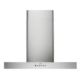 CH7736SQ6-WM-XX MILA 36 Inch 600 CFM Wall Mount Perimetric Range Hood in Stainless Steel w/Temp Sensors Auto On/Off