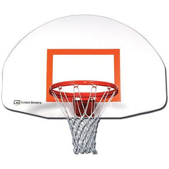 Gared Steel Front Mount Backboard w/Targ - Basketball