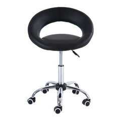 Black Saddle Adjustable Swivel Massage Stool Chair