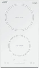 12" 2 zone Electric Cooktop. 208-240V Induction Cooktop, ADA Compliant, White- SINC2B231W