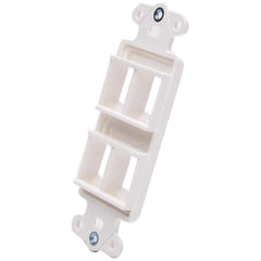 Vanco 820324 4 Port D?cor Wall Plate Insert - White