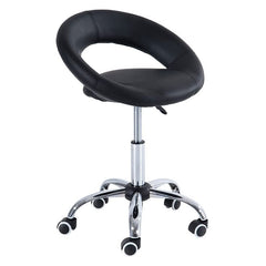 Black Saddle Adjustable Swivel Massage Stool Chair