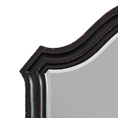 Chelmsford Contemporary Wooden Frame Dresser Mirror in Antique Black