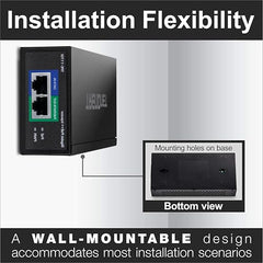 TRENDnet Gigabit PoE Injector, 15.4W/30W/60W, 100m, TPE-117GI