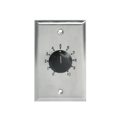 AtlasIED 10 Watt Single Gang Stainless Steel 70.7V Commercial Attenuator
