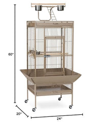 Pet Products Wrought Iron Select Bird Cage 3152COCO Coco Brown, 24-Inch by 20-Inch by 60-Inch