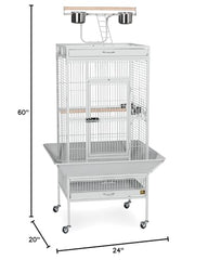 Pet Products Wrought Iron Select Bird Cage Pewter Hammertone 3151BLK 24'' x 20'' x 60''