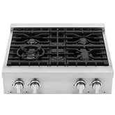 COS-GRT304 Pro-Style Slide-In Counter Gas Cooktop with 4 Sealed Burners, Heavy Duty Metal Knobs, 30 inch, Stainless Steel