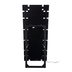 Noralie Wall Mirror in Mirrored and Faux Diamonds