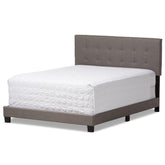 Brookfield Grid-Tufting Bed Grey/Full