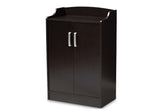 Verdell Modern and Contemporary Wenge Brown Finished Shoe Cabinet