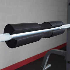 Premium Barbell Pad - Anti-Slip Gym Bar Pad with High-Density Foam for Olympic and Standard Barbells, Weightlifting and Strength Training, Black