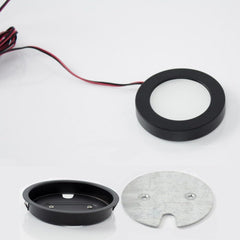 WAC HR-LED90-30-BK Edge Lit LED Button Light, Black, 0.5"x3"x3.5"