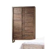 Andria 5 Drawer Wooden Chest in Reclaimed Oak