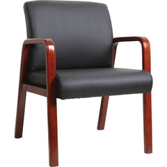 Guest Chair, Black/Mahogany