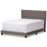Brookfield Grid-Tufting Bed Grey/King