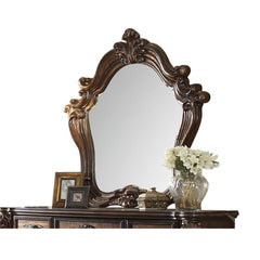 Versailles Arched Top Wood Frame Dresser Mirror in Cherry Oak