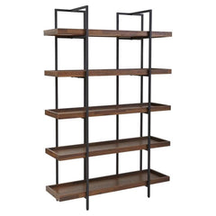 Rustic Distressed Etagere Bookcase 49x75x15 Inches