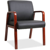 Guest Chair, Black/Mahogany
