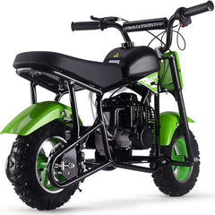49cc Mini Dirt Bike, Gas Powered 2-Stroke Engine, Black and Green