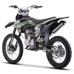 MotoTec X4 150cc 4-Stroke Gas Dirt Bike Black, 76x32x47, (MT-DB-X4-150cc_Black)