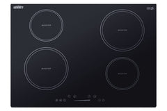 30" Induction Cooktop, 4 Cooking Zones, 208-240V Electric Cooktop, ADA Compliant Design, Black - SINC4B301B