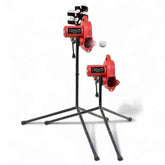 Base Hit Lite Adjustable Baseball Pitching Machine ?45 MPH Pitching Speed, Includes Automatic Ball Feeder, Extremely Accurate | Perfect for Hitting and Fielding Training for All Ages