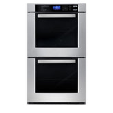 COS-30EDWC 30 in. Haven Collection Double Electric Wall Oven, True Convection, Blue Porcelain, Self Cleaning in Stainless Steel