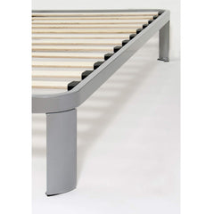 Twin Luna Metal Platform Bed Frame w/ Wood Slats