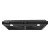 COS-5U30-BK 30 in. Delta Collection Ducted Under Cabinet Range Hood, Button Controls, Reusable Filters, LED Lights in Matte Black, 30 inch (Slim)