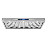 COS-QS48 48 in. Haven Collection 500 CFM Ducted Under Cabinet Range Hood, Touch Controls, LED Lights, Stainless Steel