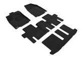 Custom Fit Elegant Floor Mat (Black) for 2013-2020 Nissan Pathfinder - 1ST Row 2ND Row 3RD Row