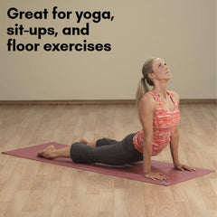 5mm Thick Non-Slip Yoga Mat for Home Workout, Pilates and Exercise, Lightweight & Portable with Comfortable Support for All Levels