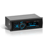 MR1308UABK Marine Boat Stereo ??Single Din, Bluetooth, No CD DVD Player, AM/FM Radio Receiver, Aux-in, USB