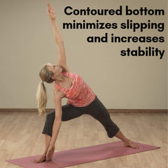 5mm Thick Non-Slip Yoga Mat for Home Workout, Pilates and Exercise, Lightweight & Portable with Comfortable Support for All Levels