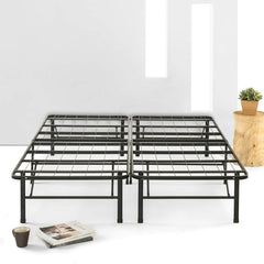 Fast Furnishings Queen Folding Metal Bed with Storage