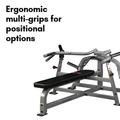 Pro ClubLine (LVBP) Adjustable Leverage Gym Bench - Converging Chest & Bench Press Machine with Sealed Bearings and Gas-Assisted Start Positions