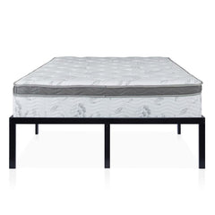 King 16 Inch High Heavy Duty Metal Platform Bed Frame